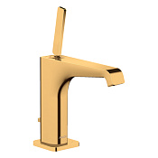 Axor Citterio E Смеситель для раковины на 1 отверстие с донным клапаном, цвет: полированное золото 36100990