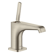 Axor Citterio E Смеситель для раковины на 1 отверстие с донным клапаном, цвет: шлифованный никель 36102820