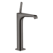 Axor Citterio E Смеситель для раковины высокий на 1 отверстие с д/к, цвет: шлифованный черный хром 36104340