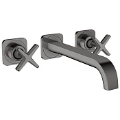 Axor Citterio E Смеситель для раковины встраиваемый внешняя часть, с д/к, цвет: полир. черный хром 36107330