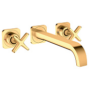 Axor Citterio E Смеситель для раковины встраиваемый внешняя часть, с д/к, цвет: шлифованное золото 36107990