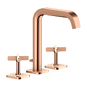 Axor Citterio E Смеситель для раковины на 3 отверстия с д/к, цвет: полированное розовое золото 36108300