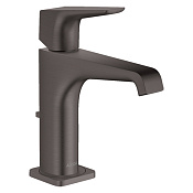 Axor Citterio E Смеситель для раковины на 1 отверстие с донным клап., цвет: шлифованный черный хром 36110340