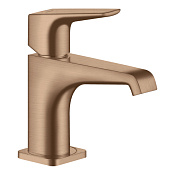 Axor Citterio E Смеситель для раковины на 1 отверстие с дон. клап., цвет: шлифованное розовое золото 36112310