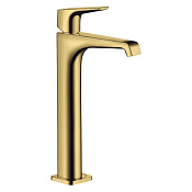 Axor Citterio E Смеситель для раковины высокий на 1 отверстие с дон. кл., цвет: полированное золото 36113990