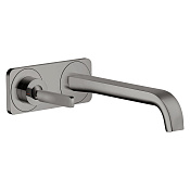 Axor Citterio E Смеситель для раковины встраиваемый внешняя часть, с д/к, цвет: полир. черный хром 36114330