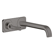 Axor Citterio E Смеситель для раковины встраиваемый внешняя часть, с д/к, цвет: шлиф. черный хром 36114340