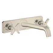 Axor Citterio E Смеситель для раковины встраиваемый внешняя часть, с д/к, цвет: шлифованный никель 36115820