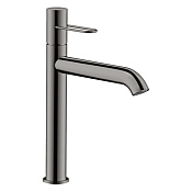 Axor Uno Смеситель для раковины высокий на 1 отверстие с дон. клап., цвет: полированный черный хром 38032330