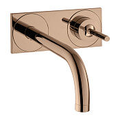 Axor Uno Смеситель для раковины встраиваемый внешняя часть, с д/к, цвет: полированное красное золото 38112300