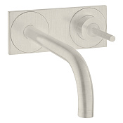 Axor Uno Смеситель для раковины встраиваемый внешняя часть, с донным клап., цвет: нержавеющая сталь 38112800