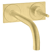 Axor Uno Смеситель для раковины встраиваемый внешняя часть, с донным клапаном, цвет: шлифован. медь 38112950