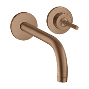 Axor Uno Смеситель для раковины встраиваемый внешняя часть, с д/к, цвет: шлифованное красное золото 38113310