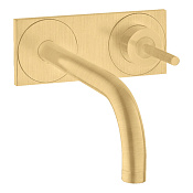 Axor Uno Смеситель для раковины встраиваемый внешняя часть, с дон. клап., цвет: шлифованное золото 38115250