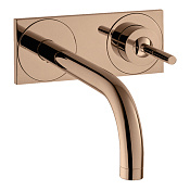 Axor Uno Смеситель для раковины встраиваемый, внешняя часть, с д/к, цвет: полир. красное золото 38115300