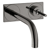 Axor Uno Смеситель для раковины встраиваемый внешняя часть, с д/к, цвет: полированный черный хром 38115330