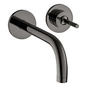 Axor Uno Смеситель для раковины встраиваемый внешняя часть, с д/к, цвет: полированный черный хром 38116330