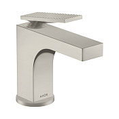 Axor Citterio Смеситель для раковины на 1 отверстие с донным клапаном, цвет: нержавеющая сталь 39001800