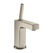 Axor Citterio Смеситель для раковины на 1 отверстие с донным клапаном, цвет: шлифованный никель 39010820