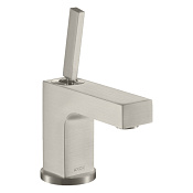 Axor Citterio Смеситель для раковины на 1 отверстие с донным клапаном, цвет: нержавеющая сталь 39015800