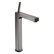 Axor Citterio Смеситель для раковины высокий на 1 отверстие с д/к, цвет: полированный черный хром 39020330