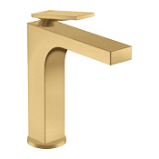 Axor Citterio Смеситель для раковины на 1 отверстие с донным клапаном, цвет: шлифованное золото 39024250