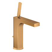 Axor Citterio Смеситель для раковины на 1 отверстие с донным клапаном, цвет: шлифованное золото 39031250