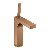 Axor Citterio Смеситель для раковины на 1 отверстие с донным клапаном, цвет: шлифованная бронза 39032140