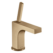 Axor Citterio Смеситель для раковины на 1 отверстие с донным клапаном, цвет: шлифованная бронза 39035140