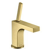 Axor Citterio Смеситель для раковины на 1 отверстие с донным клапаном, цвет: шлифованная латунь 39035950