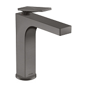 Axor Citterio Смеситель для раковины на 1 отверстие с донным клапаном, цвет: шлифованный черный хром 39071340