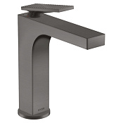 Axor Citterio Смеситель для раковины на 1 отверстие с донным клапаном, цвет: шлифованный черный хром 39081340