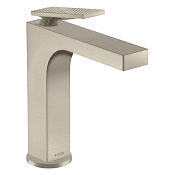 Axor Citterio Смеситель для раковины на 1 отверстие с донным клапаном, цвет: шлифованный никель 39081820