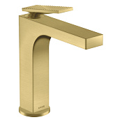 Axor Citterio Смеситель для раковины на 1 отверстие с донным клапаном, цвет: шлифованная латунь 39081950