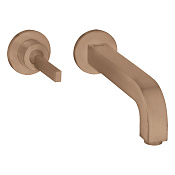 Axor Citterio Смеситель для раковины встраиваемый, внешняя часть, с д/к, цвет: шлиф. красное золото 39116310