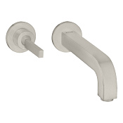 Axor Citterio Смеситель для раковины встраиваемый внешняя часть, с д/к, цвет: нержавеющая сталь 39116800