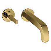 Axor Citterio Смеситель для раковины встраиваемый внешняя часть, с д/к, цвет: шлифованное золото 39116990