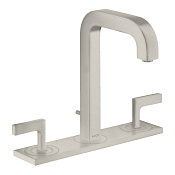 Axor Citterio Смеситель для раковины на 3 отверстия с донным клапаном, цвет: нержавеющая сталь 39136800