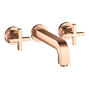 Axor Citterio Смеситель для раковины встраиваемый, внеш. часть, с д/к, цвет: полир. красное золото 39143300