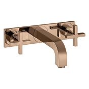 Axor Citterio Смеситель для раковины встраиваемый внешняя часть, с д/к, цвет: полир. красное золото 39144300