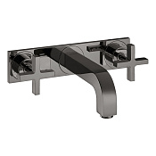 Axor Citterio Смеситель для раковины встраиваемый внешняя часть, с д/к, цвет: полир. черный хром 39144330