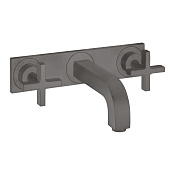 Axor Citterio Смеситель для раковины встраиваемый внешняя часть, с д/к, цвет: шлиф. черный хром 39144340