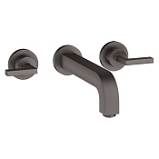 Axor Citterio Смеситель для раковины встраиваемый, внешняя часть, с д/к, цвет: шлифов. черный хром 39147340