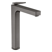 Axor Citterio Смеситель для раковины высокий на 1 отверстие с д/к, цвет: шлифованный черный хром 39151340