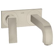 Axor Citterio Смеситель для раковины встраиваемый внешняя часть, с д/к, цвет: шлифованный никель 39171820