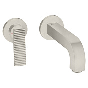 Axor Citterio Смеситель для раковины встраиваемый внешняя часть, с д/к, цвет: нержавеющая сталь 39181800