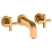 Axor Citterio Смеситель для раковины встраиваемый внеш. часть, с дон. клап., цвет: шлифован. золото 39313250