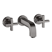 Axor Citterio Смеситель для раковины встраиваемый внешняя часть, с д/к, цвет: полир. черный хром 39313330