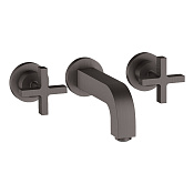 Axor Citterio Смеситель для раковины встраиваемый внешняя часть, с д/к, цвет: шлиф. черный хром 39313340