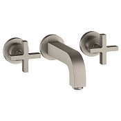 Axor Citterio Смеситель для раковины встраиваемый внешняя часть, с дон. кл., цвет: нержавеющая сталь 39313800